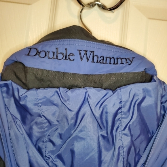 Womens Columbia Sz S Double Wammy Interchange 2-N-1 Blue Gray Ski Winter Jacket - Picture 9 of 16